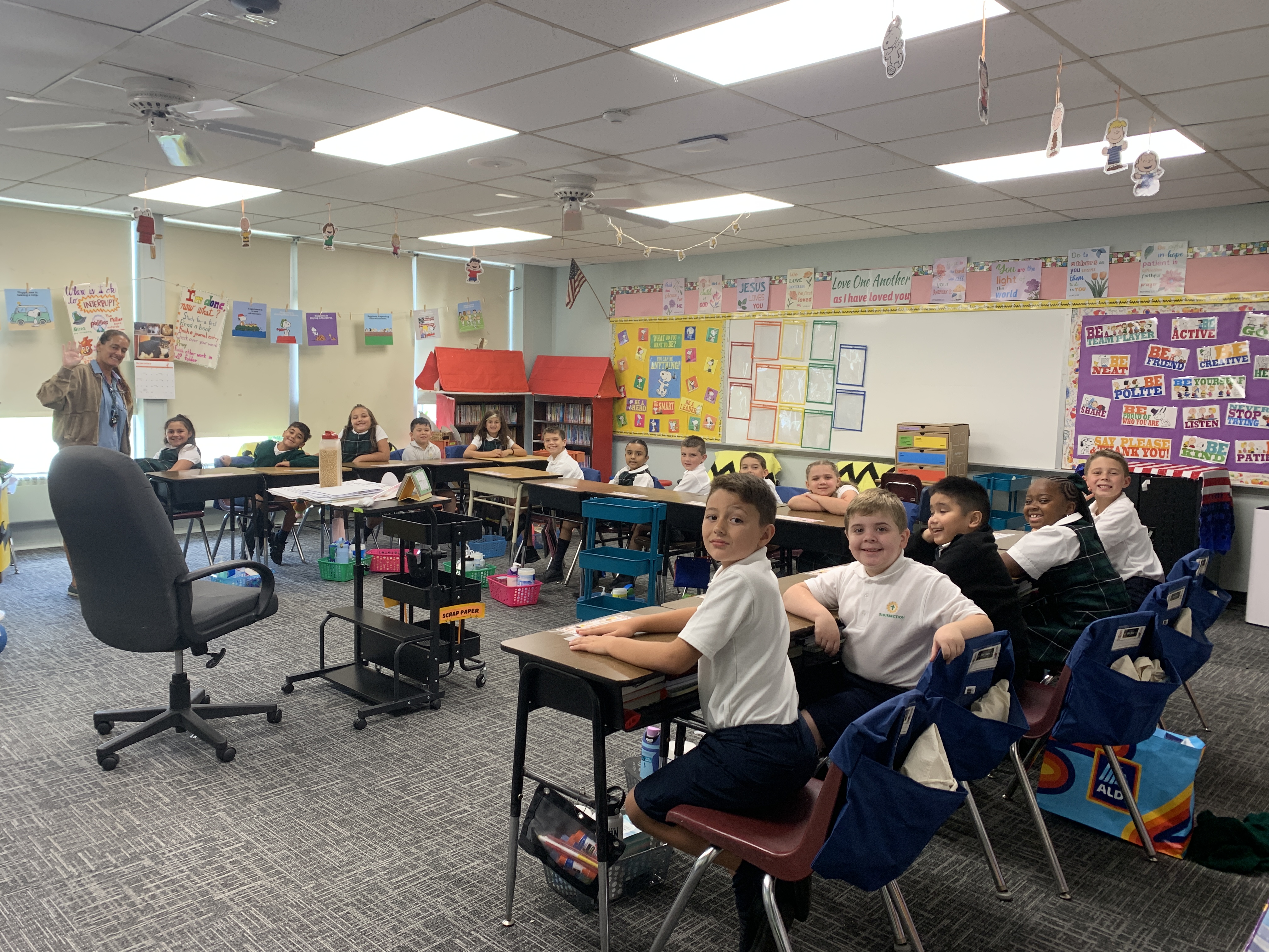 Students in classroom